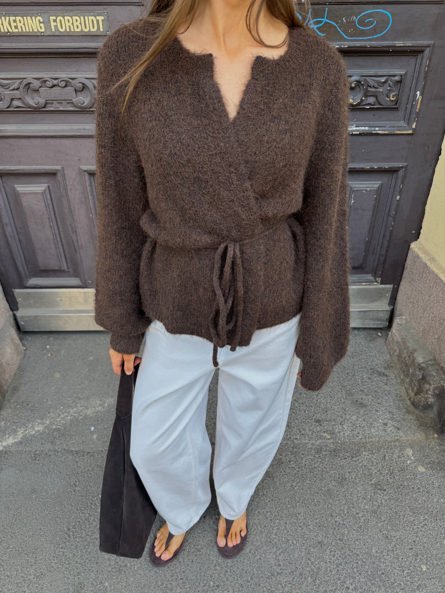 VMBERRY Knitted Cardigan - Chocolate Torte